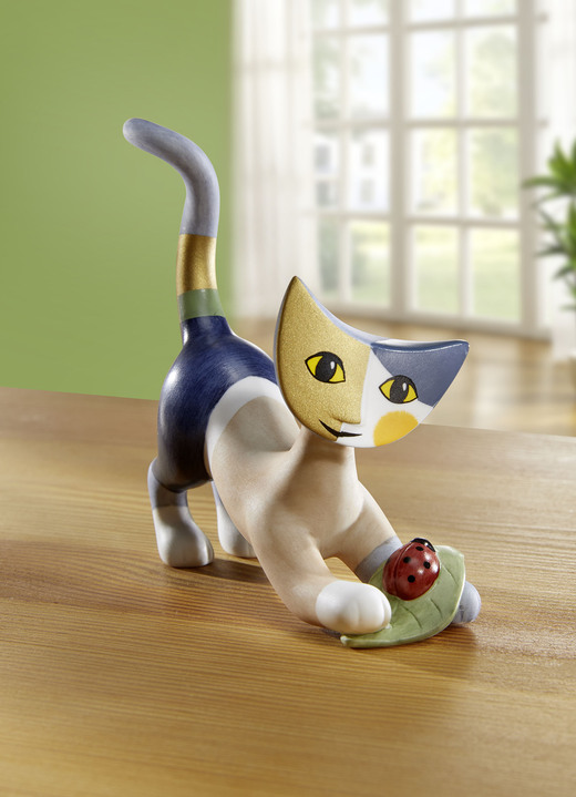 Beeldjes - Goebel kat gemaakt van hoogwaardig porselein, in Farbe MULTICOLOR