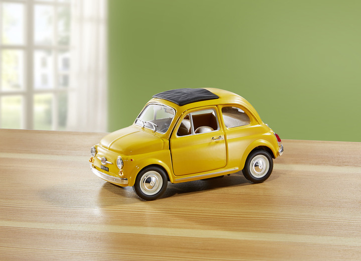 Cadeau-ideeën - Bburago Fiat 500F (1965) ·, in Farbe GEEL Ansicht 1
