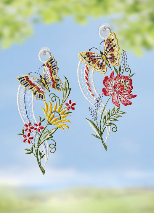 - Raamfoto met vlinders, set van 2, in Farbe MULTICOLOR