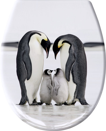 Toiletzitting met pinguïnmotief