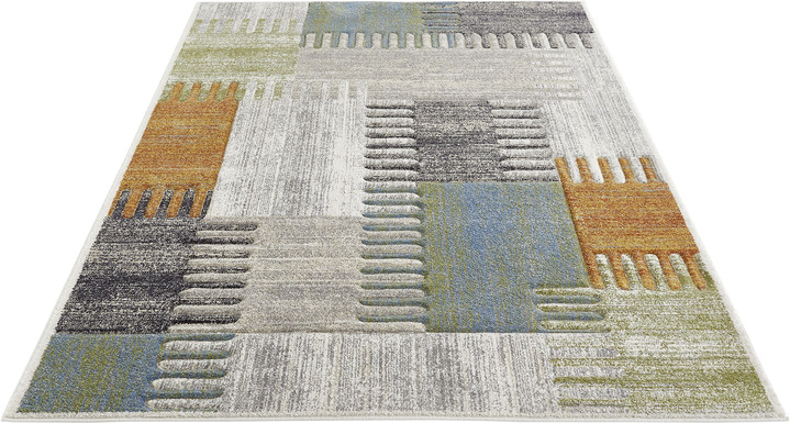 Modern - Modieus vormgegeven bruggen en tapijten, in Größe 113 (vloerkleed, 80 x 150 cm) bis 282 (Tapijt, 200 x 290 cm), in Farbe BLAUW-MULTI Ansicht 1