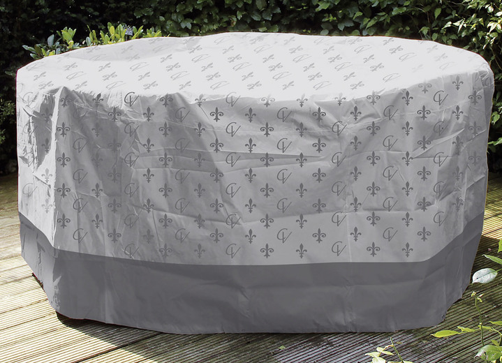 Tuin - Weers- en UV-bestendige hoezen, in Farbe GRAU, in Ausführung voor schaduw, ø 35 cm, hoogte 140 cm Ansicht 1