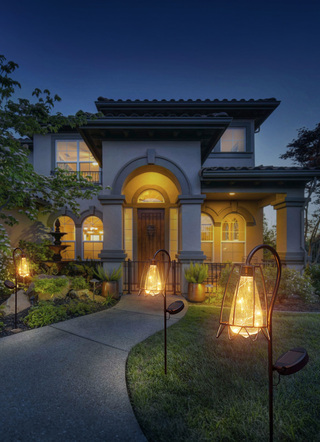 Solarlamp in roestlook