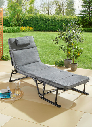 Tuinligstoel 2 in 1 met extra kussen