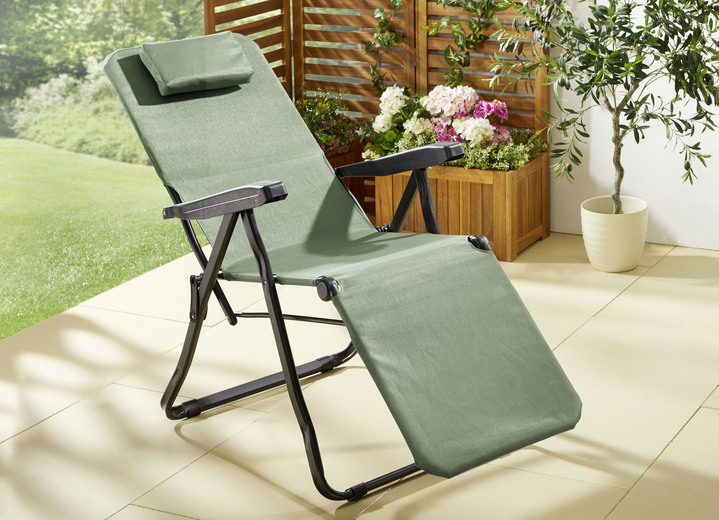 Tuinmeubels - Zwaartekracht relaxstoel, in Farbe GRÜN Ansicht 1
