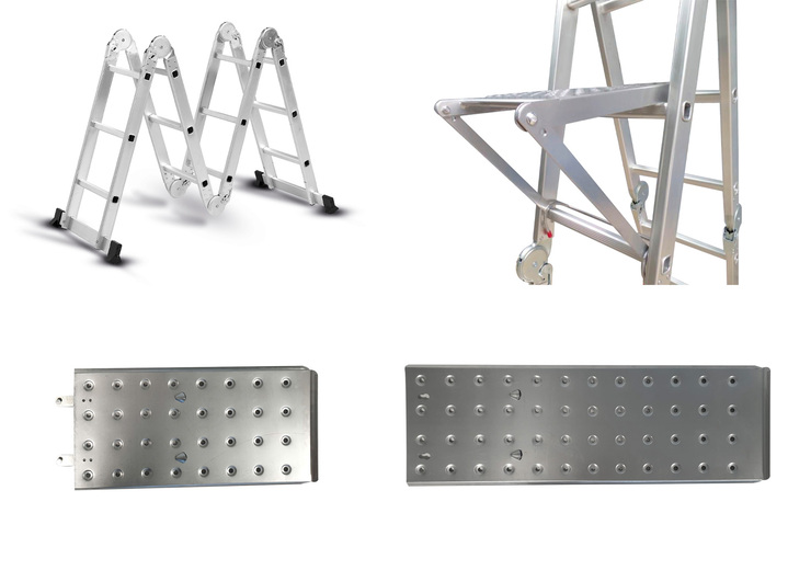Tuinonderhoud - Multifunctionele multifunctionele ladder Hammersmith Super Ladder, in Farbe ZILVER Ansicht 1