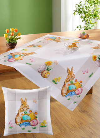 Magisch tafelkleed met schattige paasmotieven