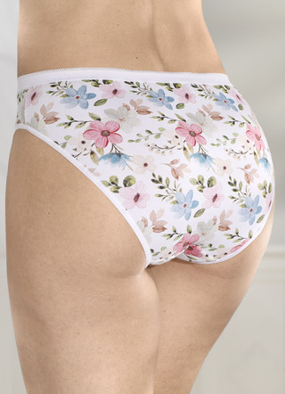 Drie-pack slip met kleurrijk bloemendessin