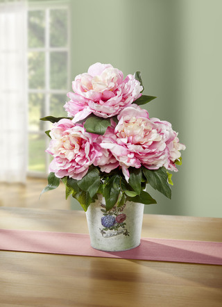 Rozen in een metalen pot