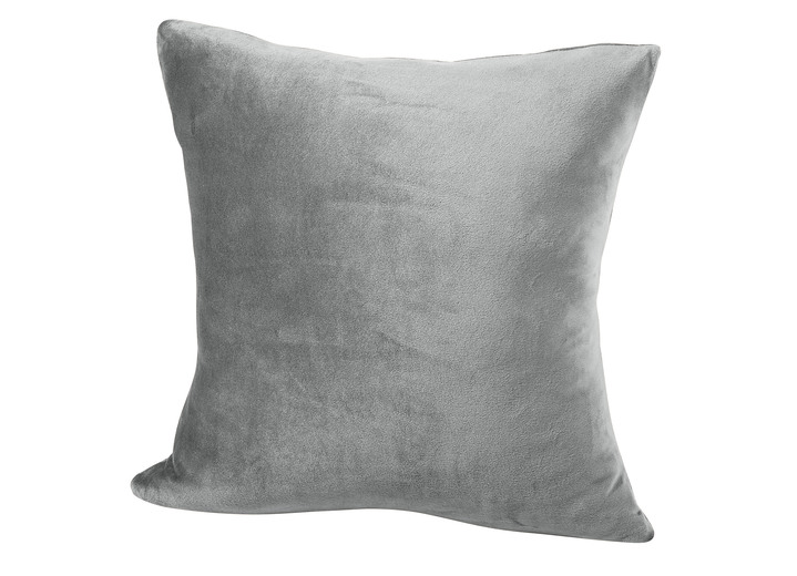 Grand foulards - Stretchhoezen met vlekbescherming, in Größe 101 (Stoelhoes) bis 905 (kussensloop, 40 x 40 cm), in Farbe ZILVER Ansicht 1