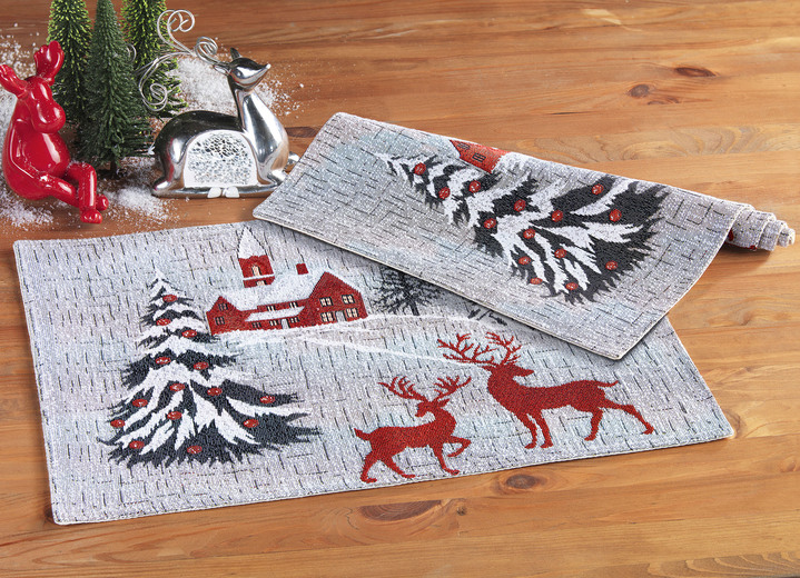 - Placemat, 2 delen, in Farbe KLEURRIJK