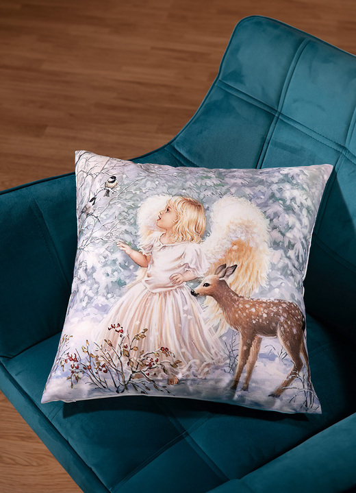 Decoratiekussens & slopen - Kissenbezug mit Rehkitz-Motiv, in Farbe KLEURRIJK Ansicht 1