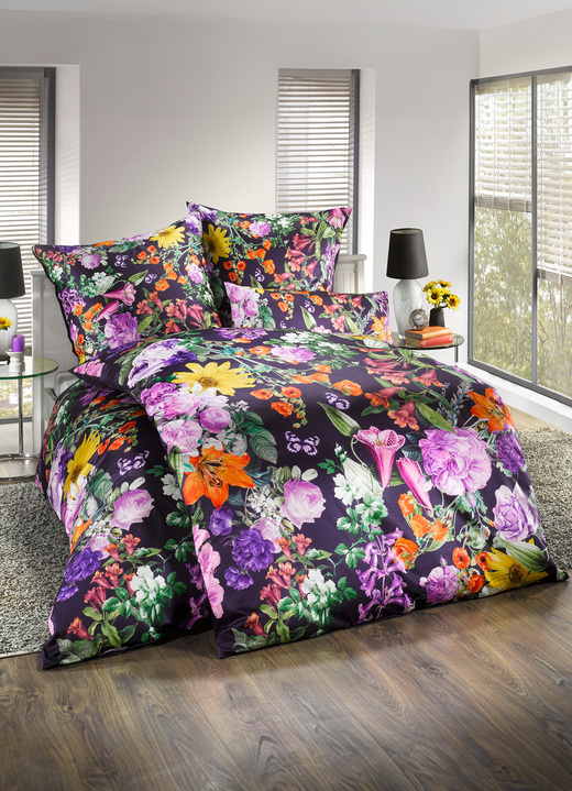 Beddengoed - Beddengoedset in Mako satijnkwaliteit, in Größe 111 (40 x 80 cm + 135 x 200 cm) bis 115 (80 x 80 cm + 155 x 220 cm), in Farbe MULTICOLOR Ansicht 1