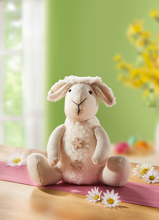 Pasen - Pluche schapen, in Farbe NATUR-BEIGE