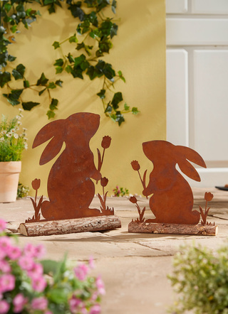 Bunny Rusty gemaakt van verroest staal