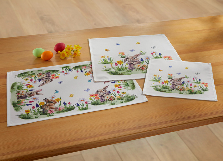 Tafellakens - Tafel- en kamerdecoratie, in Größe 101 (Kleedje, 35 x 50 cm) bis 404 (Kussensloop, 40 x 40 cm), in Farbe BUNT Ansicht 1