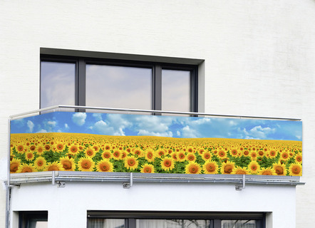 Balkon privacyscherm “Zonnebloemen”