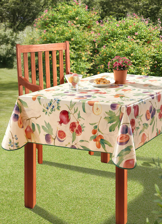 Tuin tafelkleden - Tafelkleed van tafelzeil voor binnen en buiten, in Größe 108 (Tafellaken 80 x 80 cm) bis 190 (Tafellaken ovaal, 140 x 190 cm), in Farbe MULTICOLOR Ansicht 1