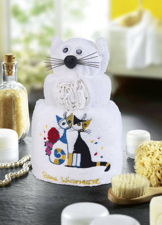 Cadeau-ideeën - Badstof kat met motief van de kunstenaar Rosina Wachtmeister, in Farbe  Ansicht 1