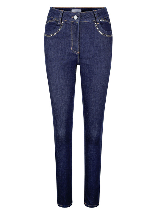 Broeken - 4-pocketjeans, in Größe 019 bis 052, in Farbe DUNKELBLAU Ansicht 1