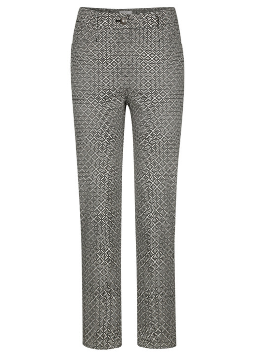 Broeken - Broeken in een trendy design, in Größe 019 bis 052, in Farbe CAMEL-ZWART Ansicht 1