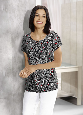 shirt met overlappende schouders