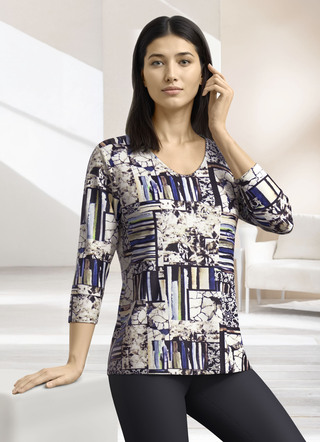 Shirt met all-over print