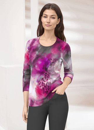 Shirt met all-over design