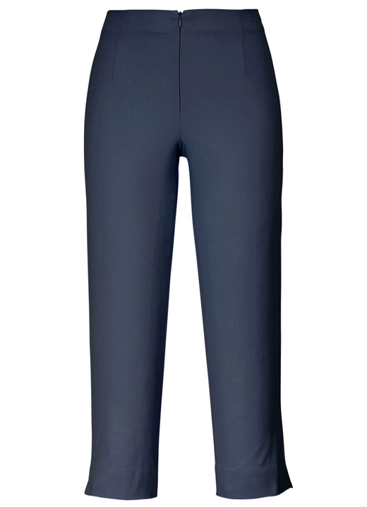 Broek met knoop- en ritssluiting - 7/8 lengte broek Broek met knoop- en ritssluiting - 7/8 lengte broek, in Größe 038 bis 052, in Farbe MARINE