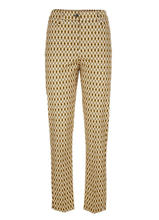 Broek met felgekleurde print