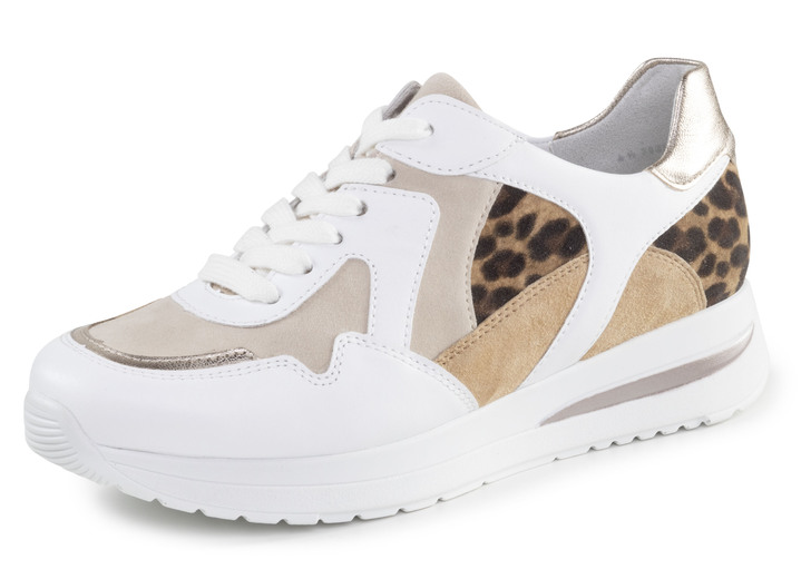 Instappers & veterschoenen - Sneakers, in Größe 3 1/2 bis 8, in Farbe WEISS-BEIGE-BRAUN Ansicht 1