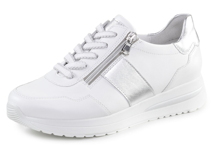 Instappers & veterschoenen - Sneakers, in Größe 3 1/2 bis 8, in Farbe WEISS-SILBER Ansicht 1