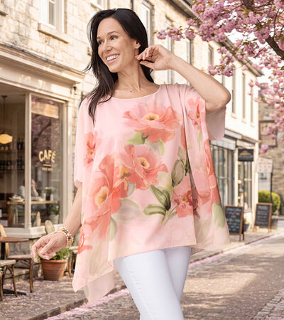 Tuniek met bloemenpatroon