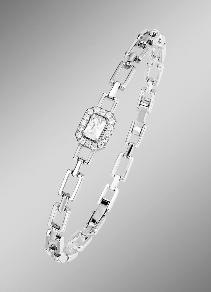 Betoverend fonkelende armband met synthetische zirkonia 