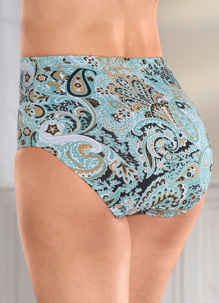 Pak van vijf slips met bont printmotief 