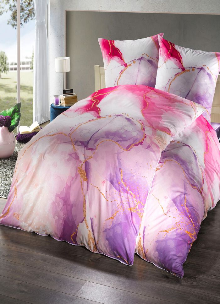 Zachte renforc&eacute; beddengoedset van Florella FRAMBOOS