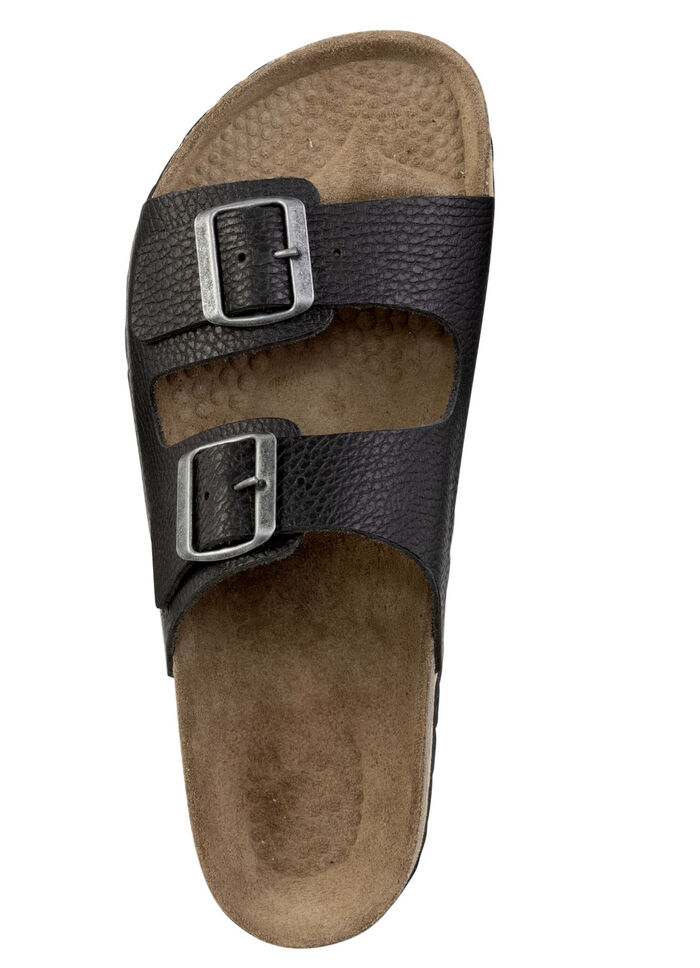 GINO GALANTE, klassieke herenmuiltjes, breedte H, gemaakt van leer SCHWARZ