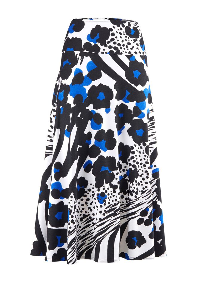 Rok met flatterende, brede pas 