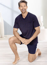 Shorty met all-over design en V-hals 