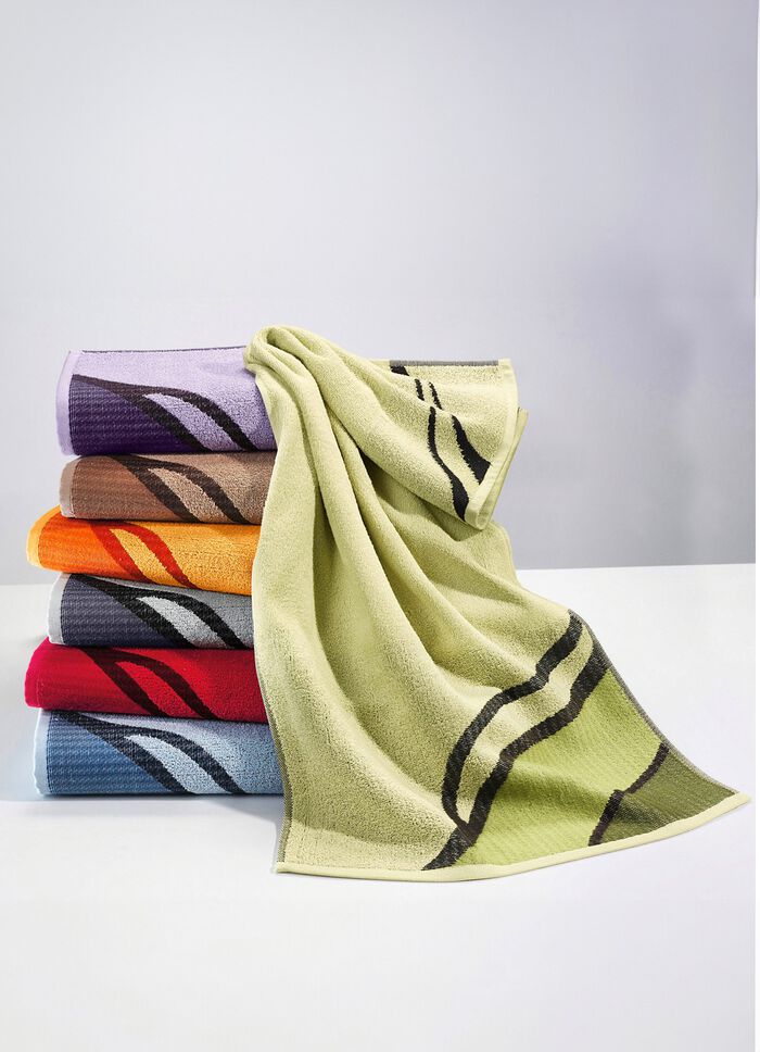 Badstofserie met aantrekkelijk, diagonaal golfdessin 