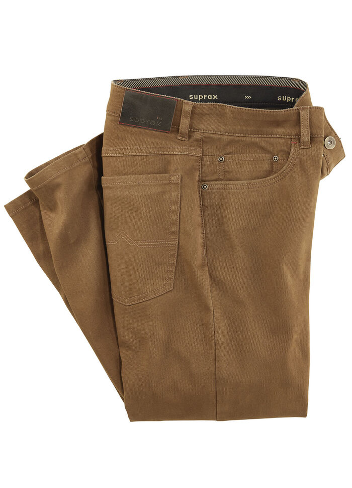 Combineerbare broek van "Suprax" in 4 kleuren MIDDENBRUIN