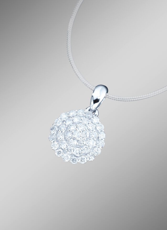 Hoogwaardige kettinghanger, bezet met briljanten 