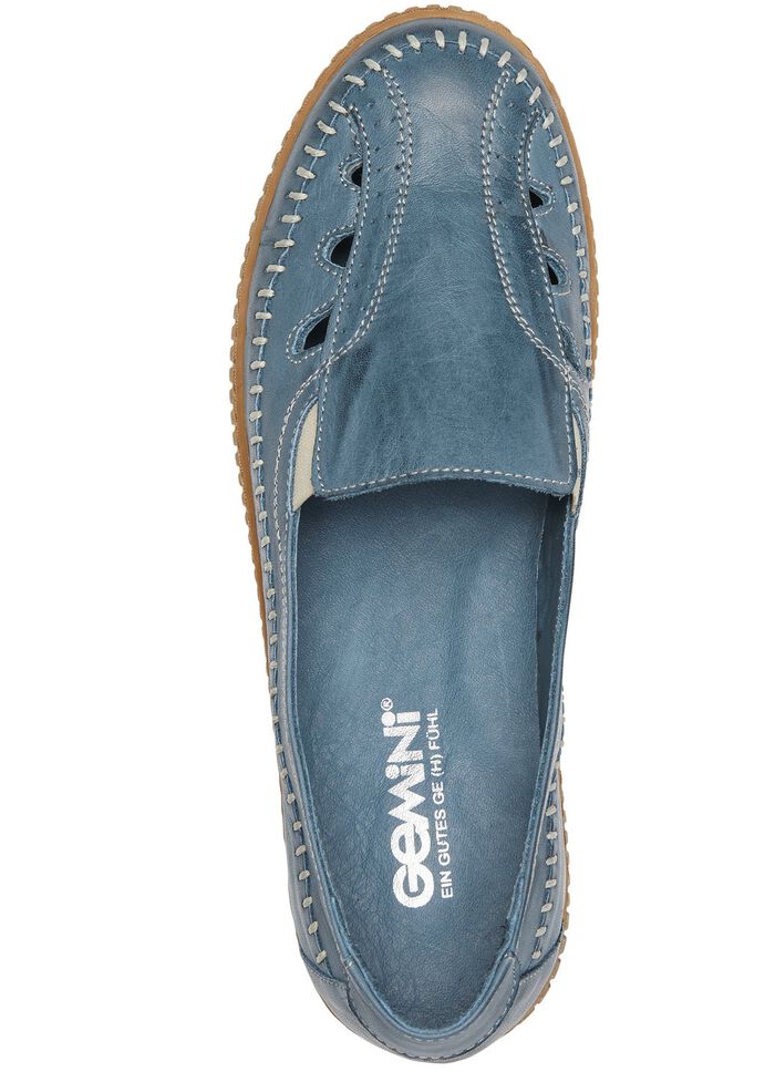 Gemini pantoffels gemaakt van rundnappaleer JEANS