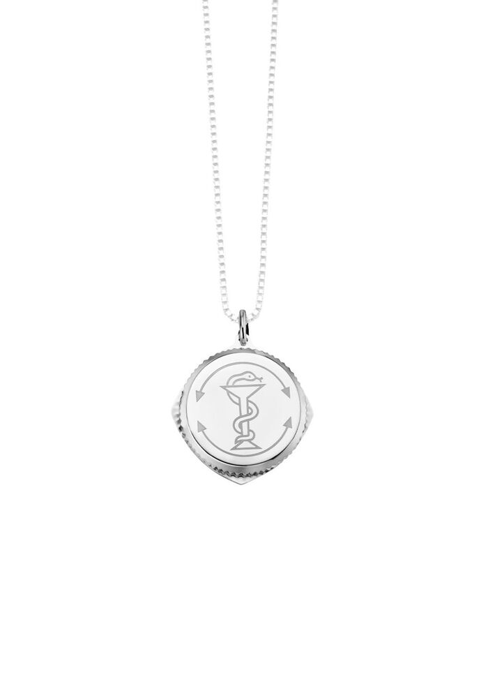 SOS hanger gemaakt van zilver 