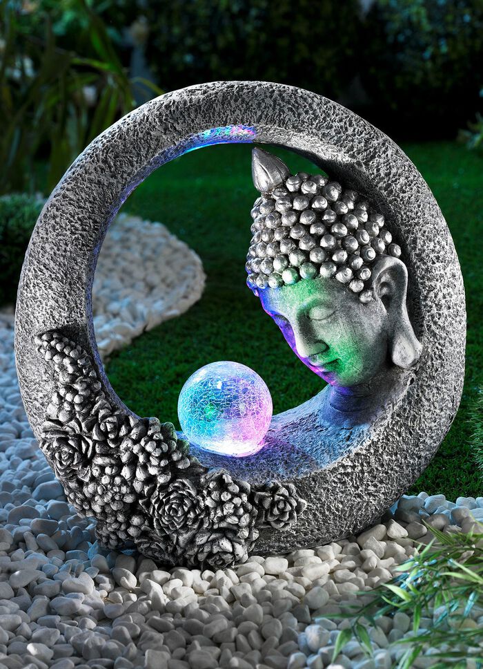 Tuinverlichting op zonne-energie 'Boeddha' 