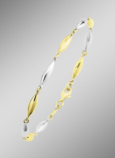 Hoogwaardige armband in tweekleurig 