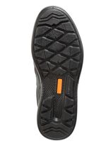 Veterschoen van nappaleer met nubuckleren details ZWART-BORDEAUXROOD