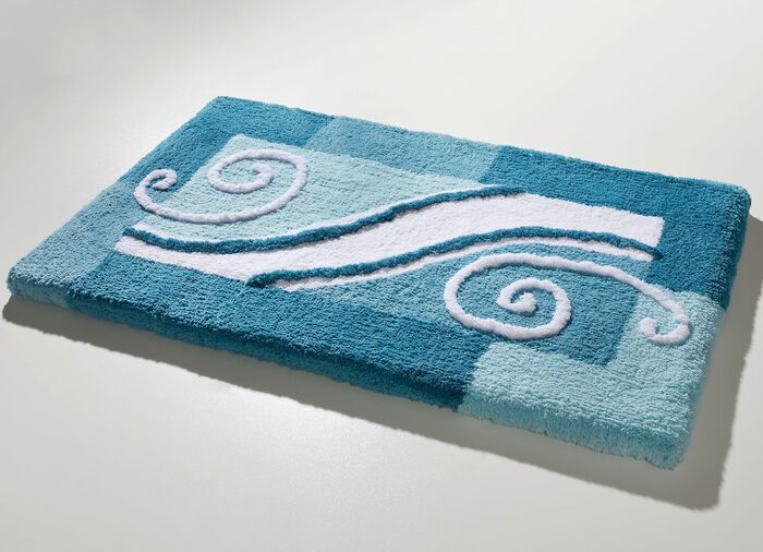 Badmat met antislip gecoate achterkant 