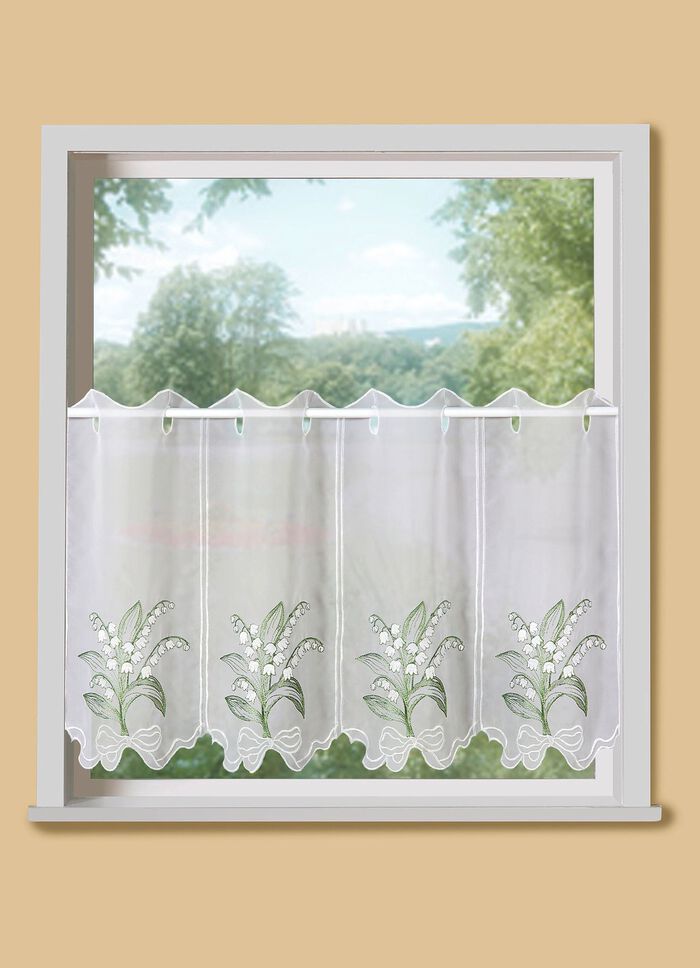 Korte jaloezie&euml;n met stangdoorgangen en gebogen uiteinden 