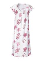 Nachthemd, korte mouwen met ronde hals 